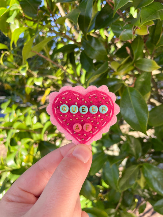 "Queer AF" Pin